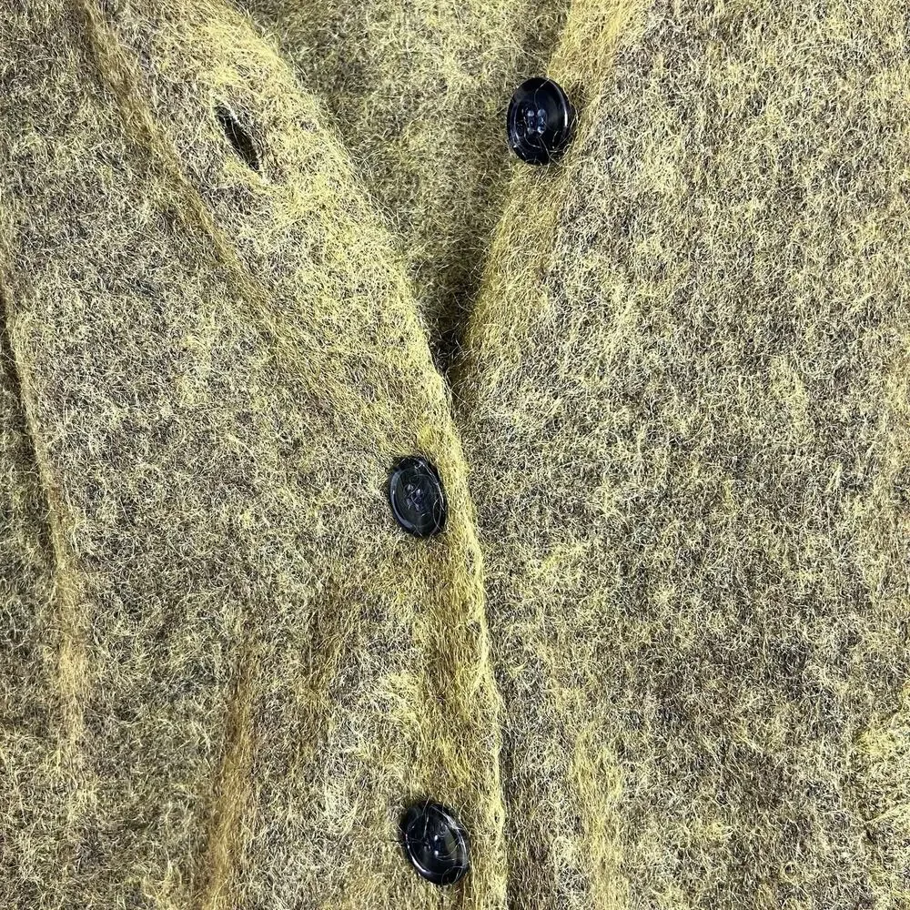 H&M Space-Dyed Mohair-Wool Blend Cardigan Sweater Women's Size M